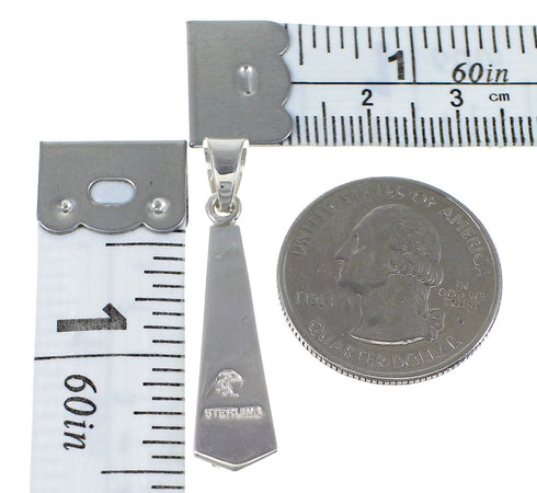 Sterling Silver Turquoise Southwestern Pendant YX75411